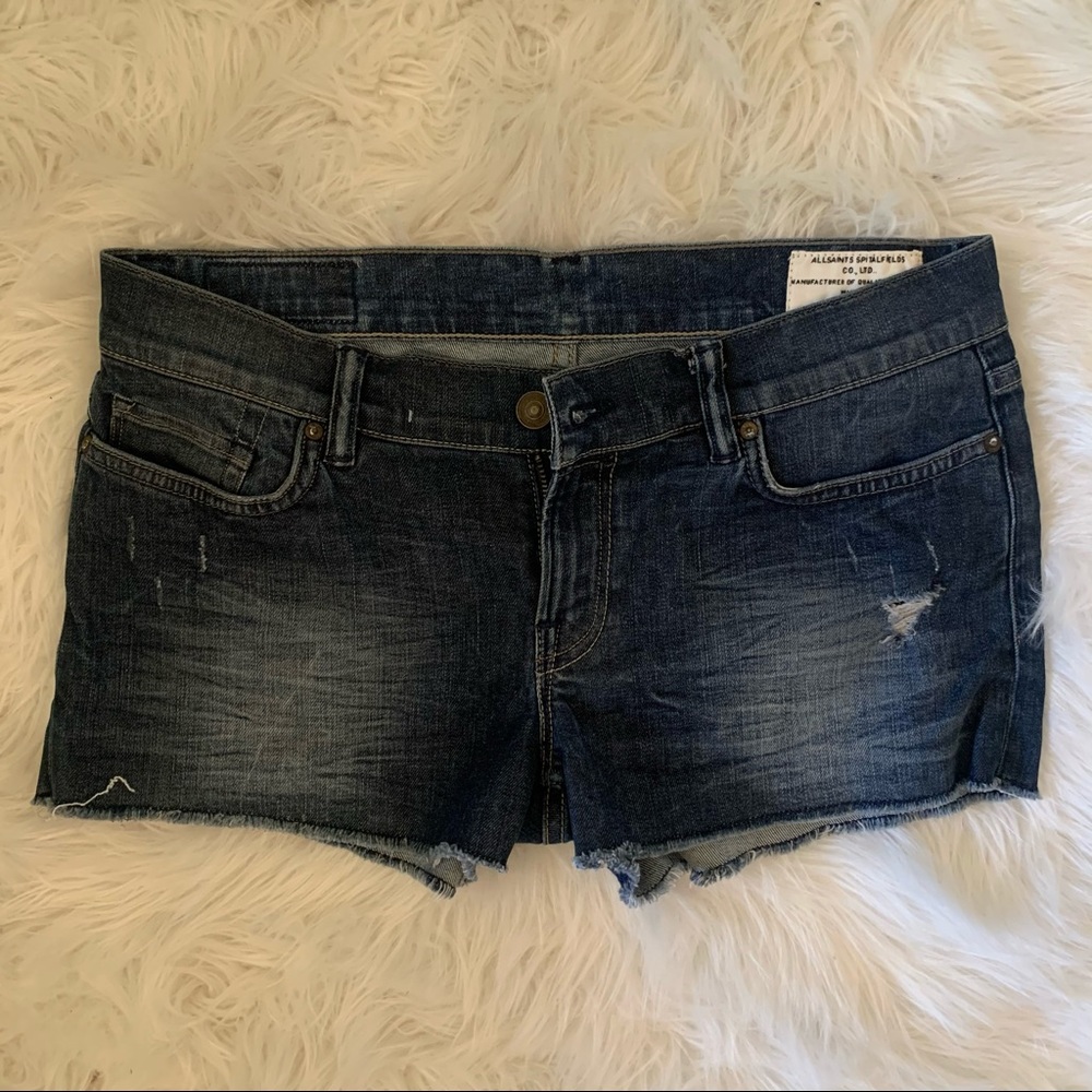 All Saints Jean Shorts